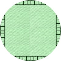 Unutarnji tepisi tvrtke Bumble, okruglog uzorka u menta zelenoj boji, promjera 8 inča