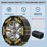 Lanci snijega, lanci protiv klizanja za SUV, kamion, podesivi lanac guma za širinu gume 8.5 -11.2