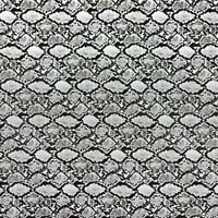 Shason Textile 54 poliester fau zmija kože kože zanatska tkanina po dvorištu, bijela