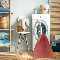Unutarnji tepisi za pranje u perilici rublja, okrugli prijelazni Crveni, 3 inča