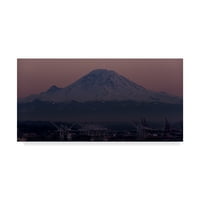 Zaštitni znak likovna umjetnost 'Mount Rainier Centrirana' platna umjetnost Brenda Petrella Photography LLC