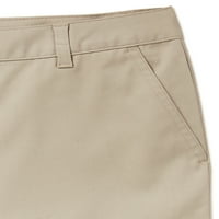 Wonder Nation Juniors School Uniforma Stretch Twill Bermuda kratke hlače, veličine 3-15