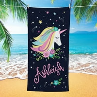 Starry Unicorn plišani ručnik na plaži