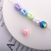 Feildoo okrugli oblik akrilne kuglice, 15,3* Šarene perle, za DIY Nakit narukvica Ogrlica Ogrlice za izradu zaliha,