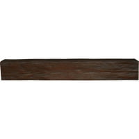 Ekena Millwork 6 H 10 D 48 W Riverwood Fau Wood Kamin Mantel, Premium Hickory