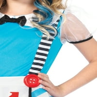 Noga Avenue Girl's Alice in Wonderland, kostim, XS, višebojan