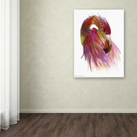Zaštitni znak likovne umjetnosti 'Flamingo Colors 2' Canvas Art Mark Ashkenazi