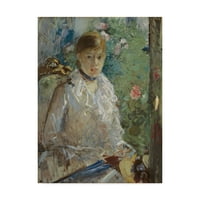 Zaštitni znak likovna umjetnost 'Mlada žena sjedi' platno umjetnost od Bethe Morisot