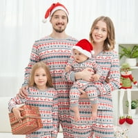 Obiteljska podudarna božićna pidžama sets tata tata mama djeca tiskati dječji jeleni obiteljski roditelj-dijete