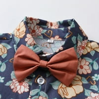 Majice kratkih rukava s cvjetnim printom za dječake gornji dio prsluka kaput kratke hlače dječja odjeća za gospodu
