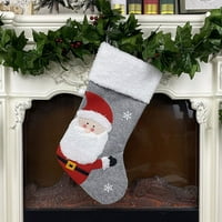 Božićna čarapa Velika božićna čarapa ukras Djeda Snowman jelena čarapa Božićna ukrasa i pribor za zabavu