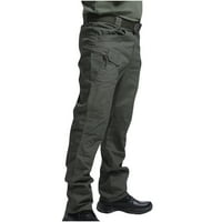 Muške teretne hlače-teretne hlače s više džepova, radna odjeća, vojni sigurnosni džep-teretni zeleni