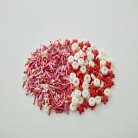 Izvrsna vrijednost Xo crvena, ružičasto -bijelo Valentinovo prskanje mješavina, oz