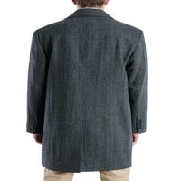 Muški jednoredni kaput od mješavine vune od 9. do 38