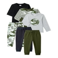 Maskirne Majice dugih rukava za dječake i trenirke za jogging 6-dijelni set odjeće 4-14 veličina