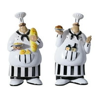 Kuhar viseća figurica talijanskog kuhara od smole, Šarmantni zidni umjetnički natpis kuhara s mašću za kuhanje