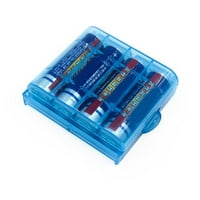 Plastična kućište za bateriju Bo AA AAA AAA Prozirni baterija Prozirni BO Container Organizator kućište - plava