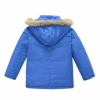 Zimski kaput za djevojčice Zimski izoliran s džepom, kapuljačom, patentnim zatvaračem, gusta topla gornja odjeća,