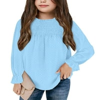 Slatke lepršave šifonske Pom Pom bluze za djevojčice od 4 i više godina