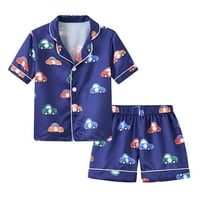Pidžama za dječake i djevojčice dječja odjeća za dječake ležerni top kratkih rukava s printom iz crtića kratke