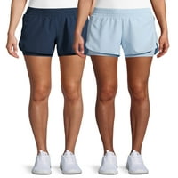 Atletic Works Women Performance Running Shorts, Pack