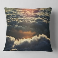 Dizajnerski teški tamni oblaci pri zalasku sunca-Cvjetni jastuk-16.16