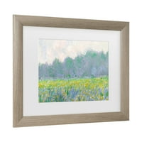 Zaštitni znak Fine Art 'polje žutih irisa u Givernyju' Canvas Art by Claude Monet