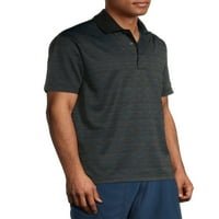 Ben Hogan Big Men's Jacquard Short Shoove Polo majica