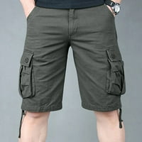 Kratke hlače hlače za muškarce casual muške teretne kratke hlače Plus Size S puno džepova labave ljetne kratke