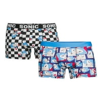 Sonic The Hedgehog Men's & Big Men's lik boksera, 2-pack