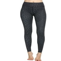 Softmallow ženske leopard joge hlače visokog struka Osnovne aktivne gamaše dužina Gymwear Athleticwear vlage-vijaka