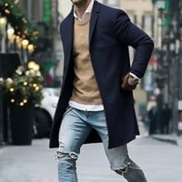 SimpleMasygeni Clearment muški jakni dugih rukava casual kaput moda i zimski štand džemper runo