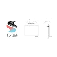 Stupell Industries Ljetne palme Sunrise Tropical Windblown Listovi grafička umjetnost crna uokvirena umjetnička