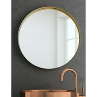Metalno okrugli zid ogledalo