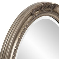 Ovalno ogledalo od 25 do 33 inča sa srebrnim listom