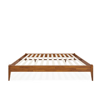 Okvir kreveta na platformi od 15 od 15, moderni krevet od punog drveta, karamela